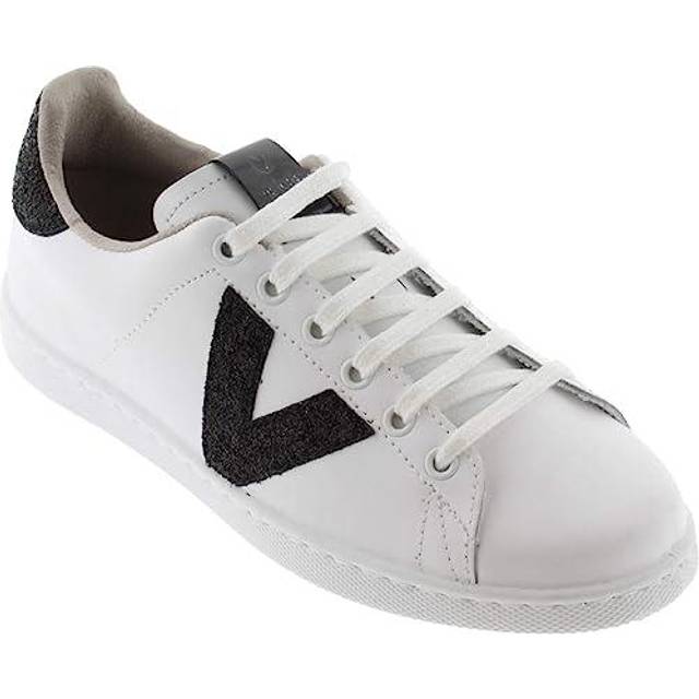Leather sneakers Victoria tennis glitter - Noir