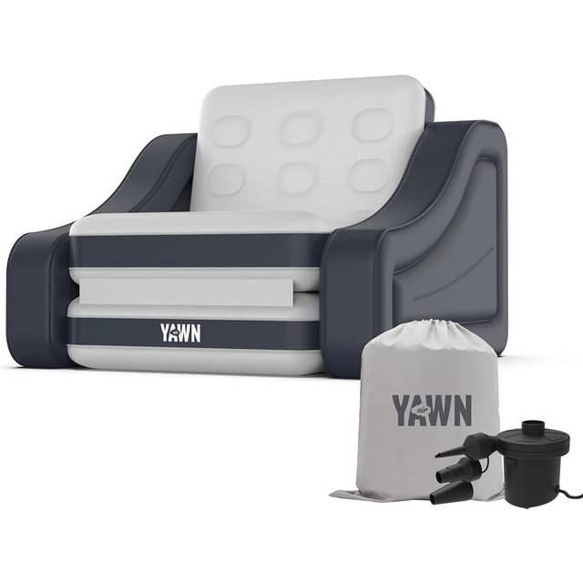 YAWN Air Chair Bed, Blue,Silver/Grey