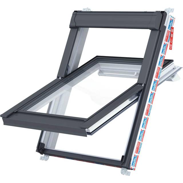 Keylite PCP 05 HT PVC Centre Pivot Hi-Therm Roof Window - 780 x 1180mm - White