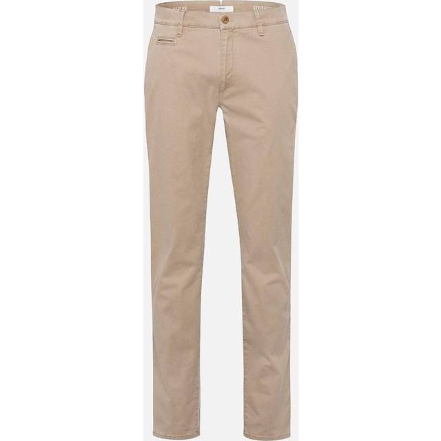Men's Brax Fabio Chinos Sand - Cream/Brown - Size: 32