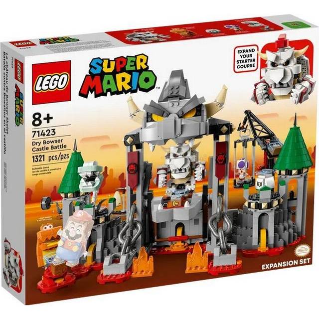 LEGO Super Mario Dry Bowser Castle Battle Expansion Set 71423 (1,321 Pieces)