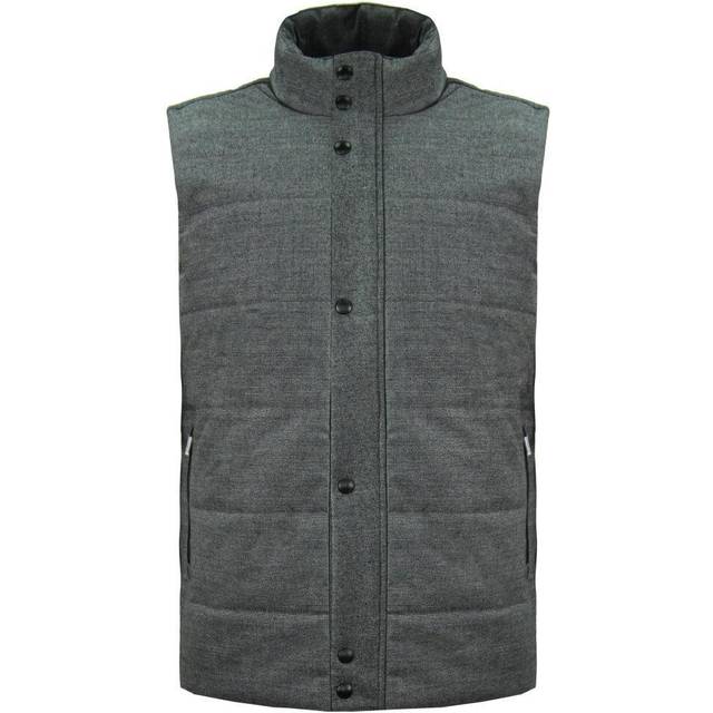 Hackett London Mens Grey Warm Vest Wool (archived) - Size 3XL