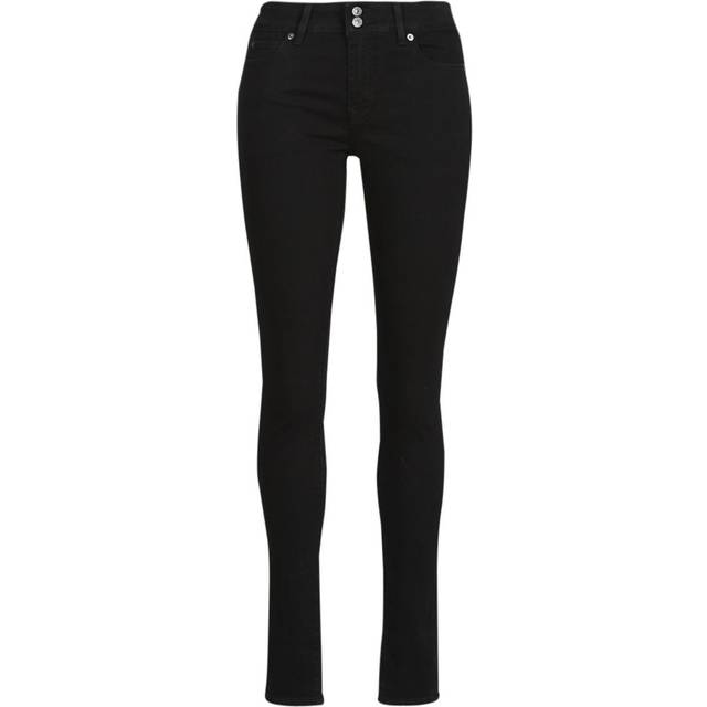 Black 711™ Double Button Stretch Jeans (26 30)