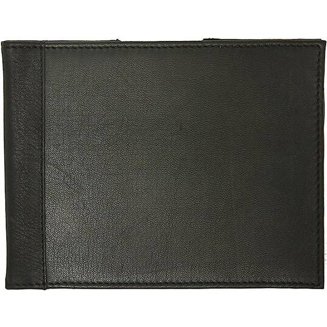 Leather Blue Badge & Timer Wallet - Black