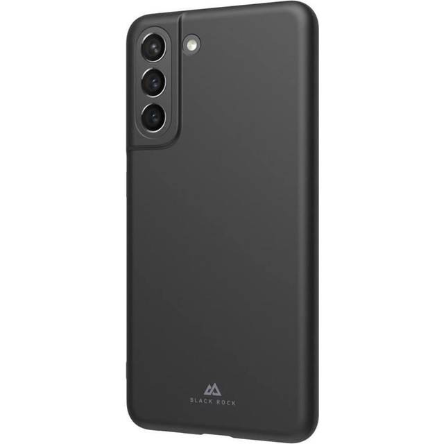Black Rock – Ultra tunt Iced Case lämpligt för Samsung Galaxy S21 FE | Mobiltelefonfodral, tunt skydd (svart)