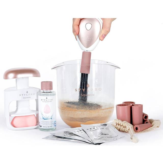 StylPro Spin and Squeeze Makeup Brush and Beauty Sponge Cleaner