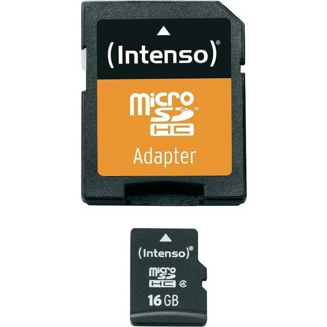 Intenso® 16 GB Micro SD-minneskort Inkl. adapter