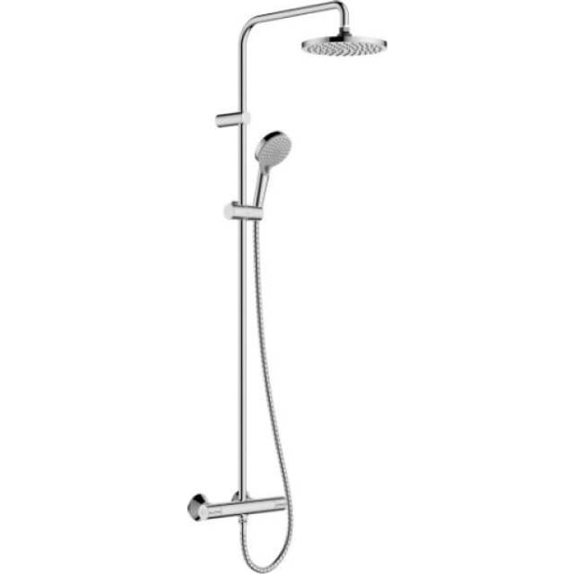 26089000 Vernis Blend Showerpipe 200 1jet EcoSmart with thermostat - Chrome - Hansgrohe