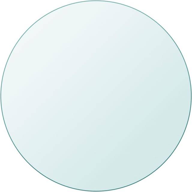 vidaXL Table Top Tempered Glass Round 700 mm - Transparent