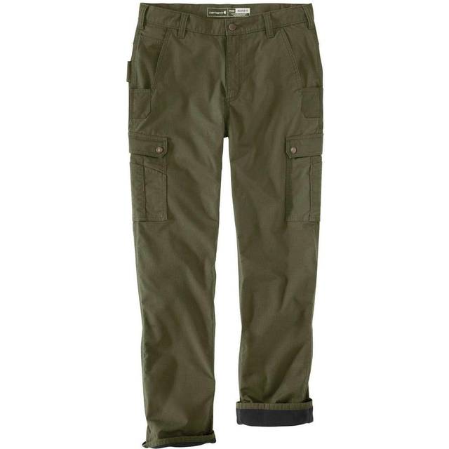 Carhartt Ripstop-Fleece, cargo pants , color: Dark Green (G72) , size: W33/L30