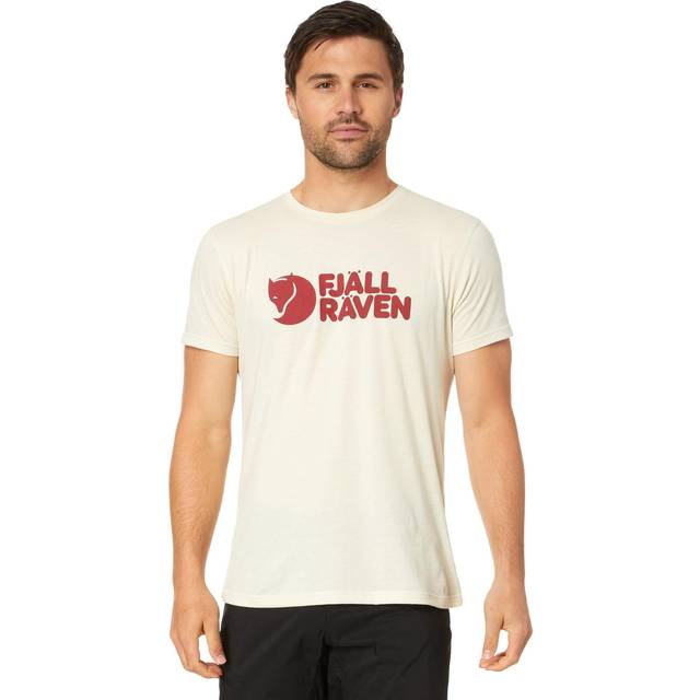 Men's Fjallraven Logo Mens T-Shirt - Tan - Size: 38/Regular