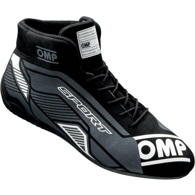 OMP Sport Race Boots - UK 5 / Eur 38, Black / White