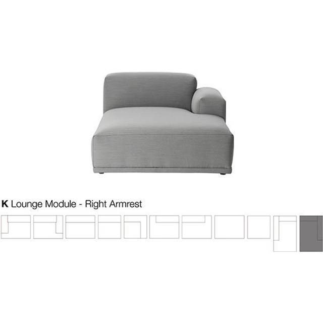 Muuto - Connect Modular Sofa / Modules - Modulär soffa - Corner (E) - L: 92 x D: 92 x H: 70 x SH: 42 cm - Remix 123