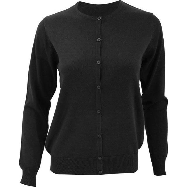 Kustom kit womens warm soft round neck cardigan / ladies knitwear bc2686