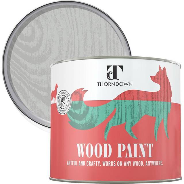 Thorndown Zinc Grey Wood Paint 750 ml, Grey