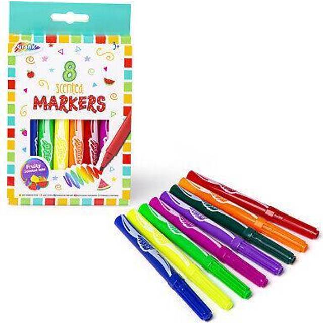 Pack of 8 Grafix Scented Markers - 10.2 x 17 x 1.2 g