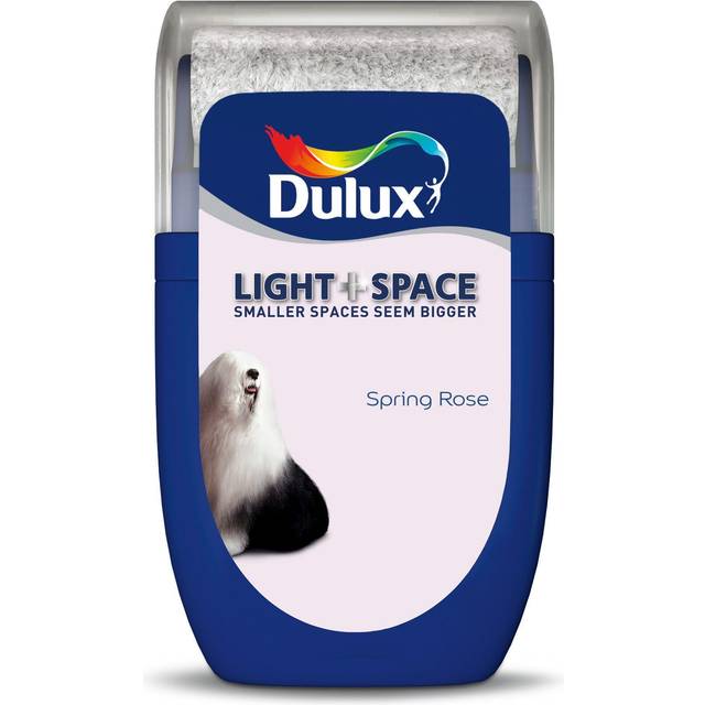 Dulux Light and Space Matt Paint, Spring Rose 30ml Sample, Matt Emulsion for Walls and Ceilings, Paints, Wall and Ceiling Paint