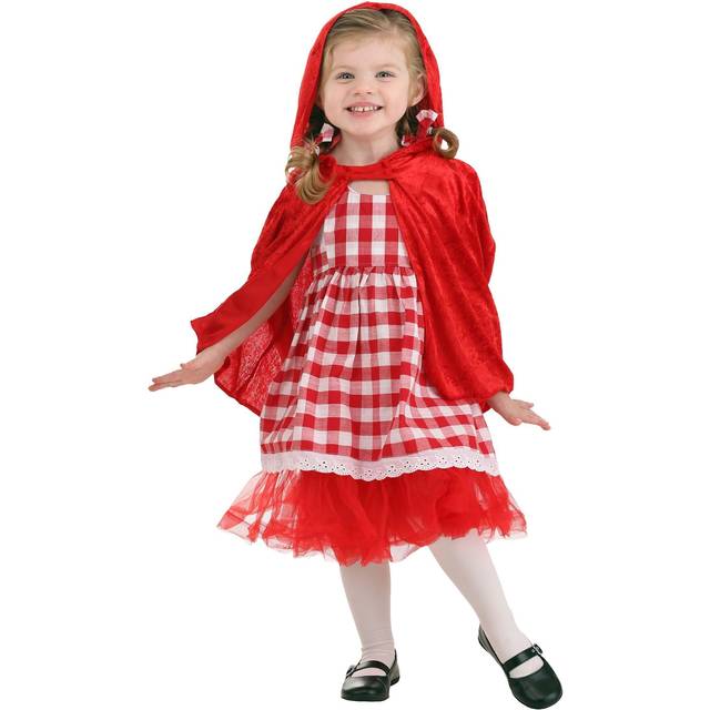 Toddler Red Riding Hood Tutu Girls Costume - Red&#47;White (2T)