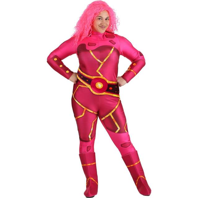 Lava Girl Plus Size Costume for Adults - Brown&#47;Pink (3X)