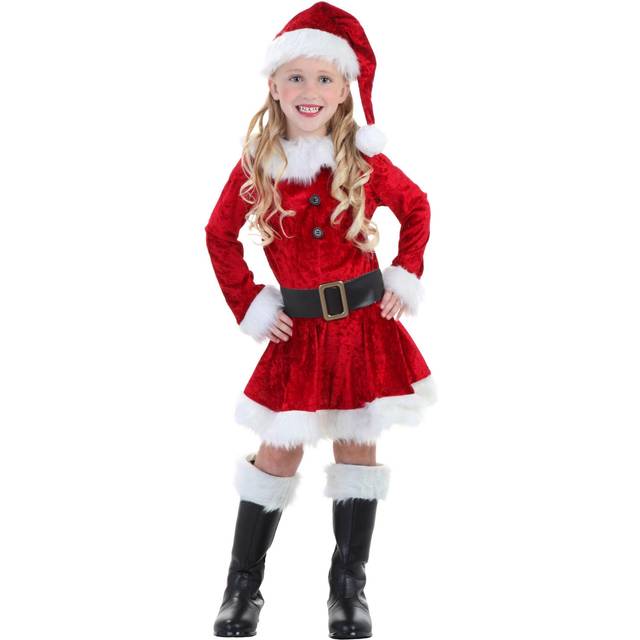 Mrs. Claus Girl's Toddler Costume | Christmas Costumes - Black&#47;Red&#47;White (2T)