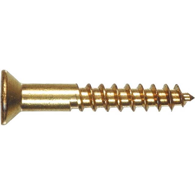 Hillman Brass Wood Screw No. 6 X 3/4 Phillips Brass Flat Head