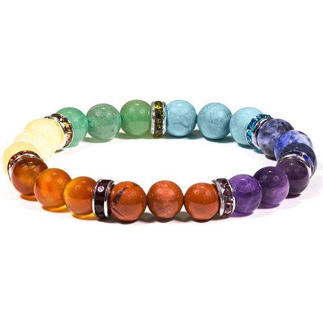 Chakren-Armband mit 7 verschiedenen Mineralien, Ø 7cm