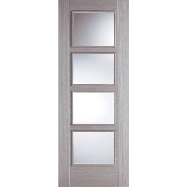 LPD Vancouver 4L Light Grey - Prefinished Internal Door (Size: 1981 x 686mm, Thickness: 35mm, Fire Door: No)