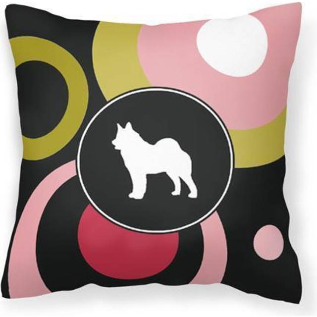 Caroline's Treasures KJ1142PW1414 Norwegian Elkhound Decorative Canvas Fabric Pillow  Large  Multicolor