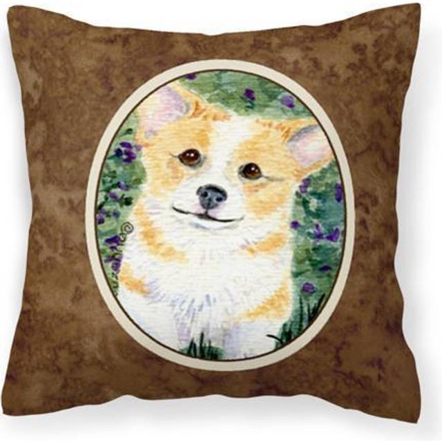 Caroline's Treasures SS8854PW1414 Corgi Decorative Canvas Fabric Pillow  Large  Multicolor