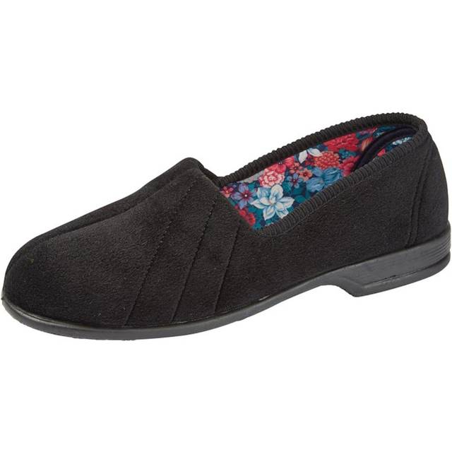 Sleepers Audrey Slipper Womens | Slip On Shoes  | Black  | UK Size 5