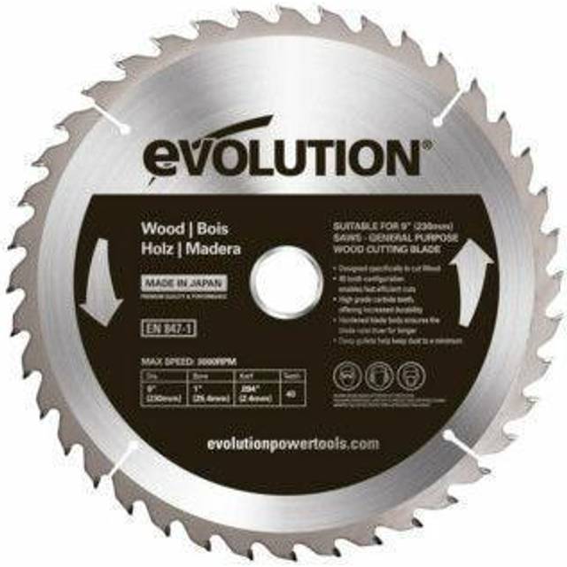 Evolution Wood Carbide-Tipped Blade, 230 mm