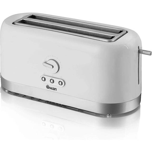 Swan ST10091N 4-Slice Long Slot Toaster - White, White