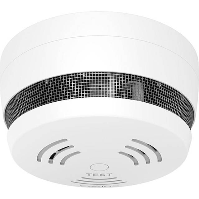 Cavius cv2208 mains optical smoke alarm with lithium battery/ wireless interlink