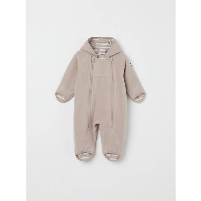 Windproof Fleece Baby Pramsuit - Brown - 9-12m x 80