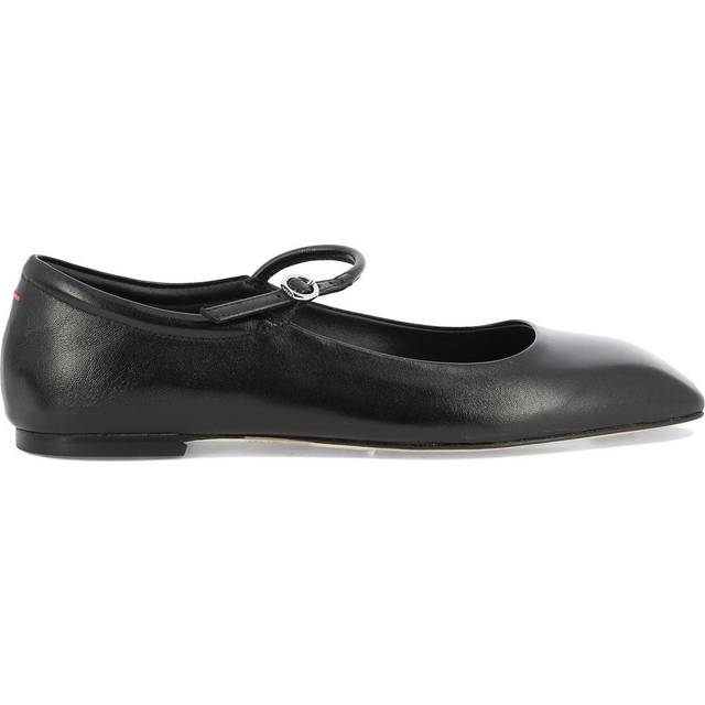 Aeyde Women's Uma Square Toe Ballerinas in Black | Size 38 | UMANAPPALEATHERBLACK (38)