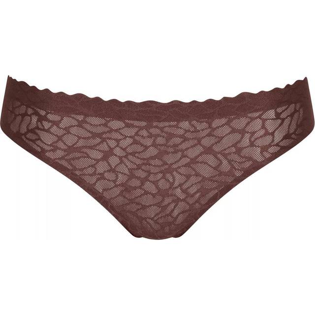 Sloggi Dam Zero Feel Lace 2.0 Trosa Brasilien, Ebony brun, S