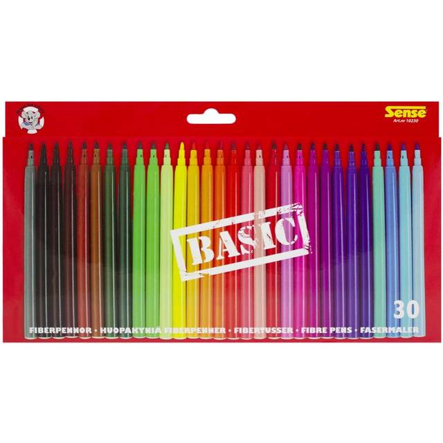 Sense - Fiberpennor Basic 30-Pack