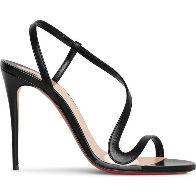 Christian Louboutin Rosalie Leather Sandals 100 - Black - 35.5