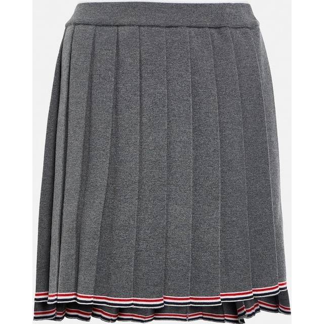 Thom Browne Gray Pleated Mini Skirt - 035 Med Grey - IT 48