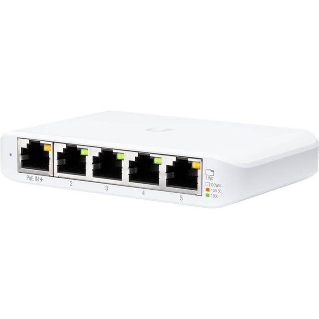 UbiQuiti UniFi Switch Flex Mini (5-pack) - Managed - Gigabit Ethernet (10/100/1000) - Power over Ethernet (PoE) (USW-FLEX-MINI-5)