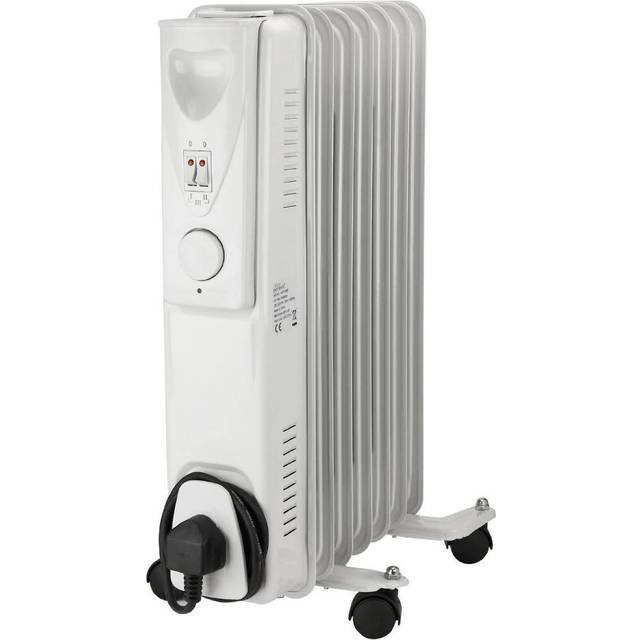 Daewoo HEA1130GE 1500W Oil Filled Radiator in White 3 Heat Settings