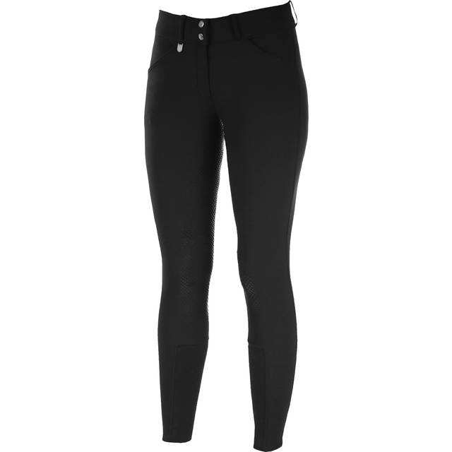 Women's full grip thermal riding pants Horze Grand Prix - Noir