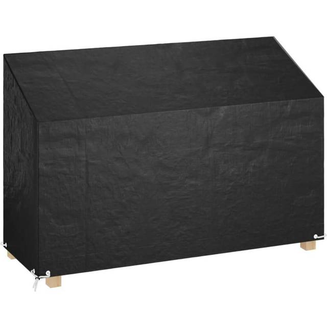 vidaXL Överdrag för trädgårdsbänk 8 öljetter 190x70x70/88 cm polyeten