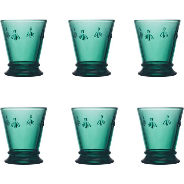 La Rochère Abeille drinking glass 26 cl 6-pack Emerald green