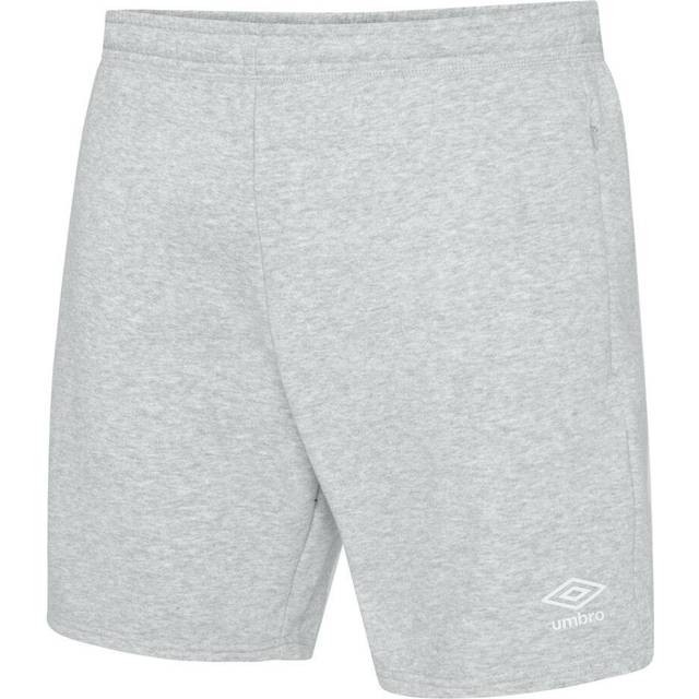 Umbro Mens Club Leisure Shorts (Grey Marl/White) - Multicolour - Size Small