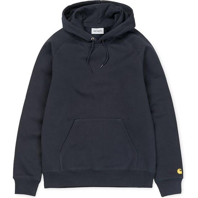 Carhartt Work In Progress Navy Chase Hoodie - 00H Dark Navy / Gold - S