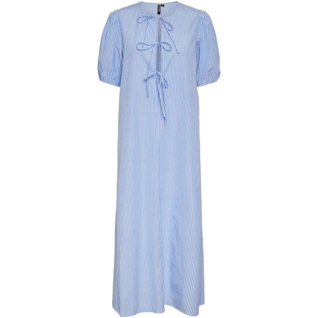 Pieces - Kjole - PC Holly 2/4 Tie Dress - Cornflower Blue