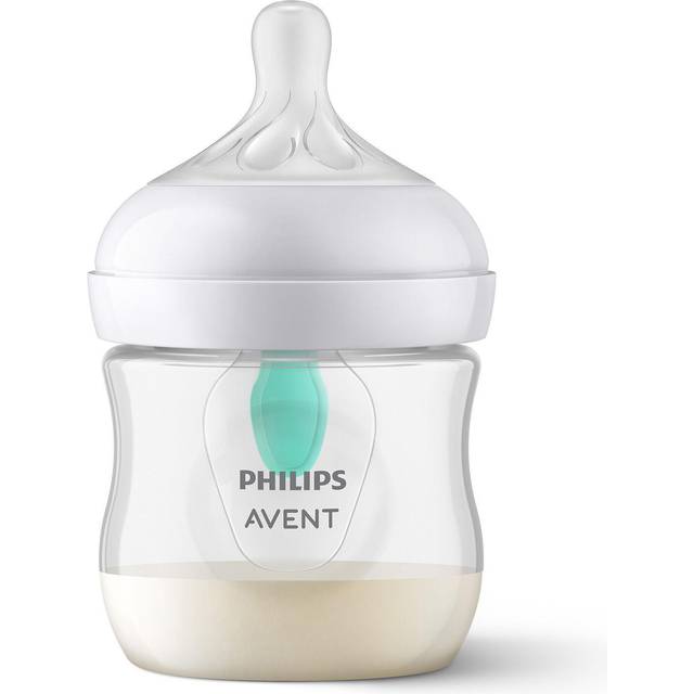 Philips Avent Natural Response-nappflaska – 125 ml nappflaska med Airfree-ventil, BPA-fri för nyfödda i åldern 0+ månader (modell SCY670/01)