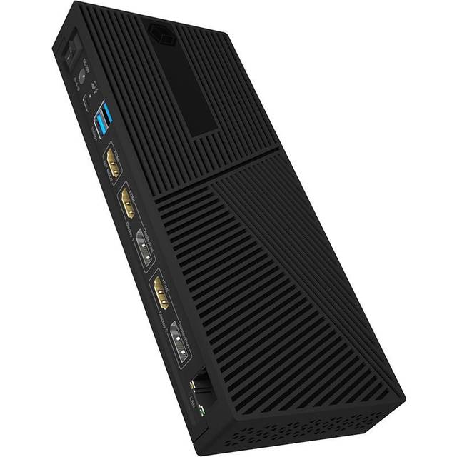 ICY BOX USB-C Docking Station (13-i-1) för 3 monitorer (3x HDMI & 2x DP), 5K 60Hz, 4K 60Hz, 6x USB 3,2 Gen 2 (10Gbit/s) HUB, 100W PD, 2,5 Gbit Ethernet, kortläsare, VESA, IB-DK2246AC