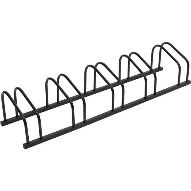 Bike Rack for 5 Bikes Black Steel vidaXL